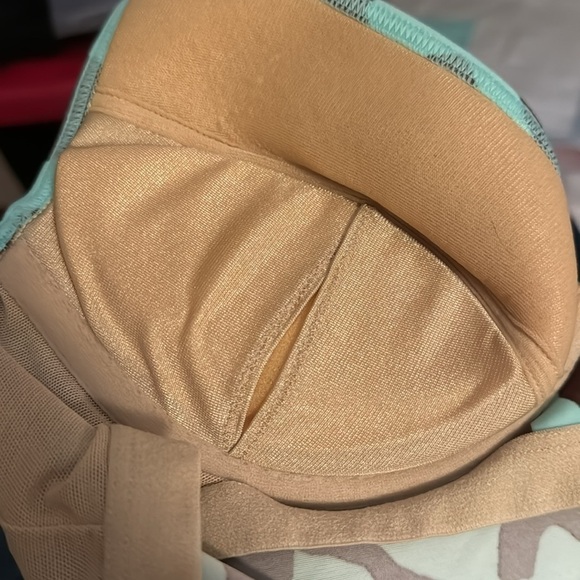 Victoria’s Secret aqua brown halter tankini top Sz‎ 34 B - Picture 5 of 6